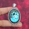 Blue Turquoise Gemstone 925 Solid Sterling Silver Jewelry, Handmade Glorious Silver Jewelry Gift For Women