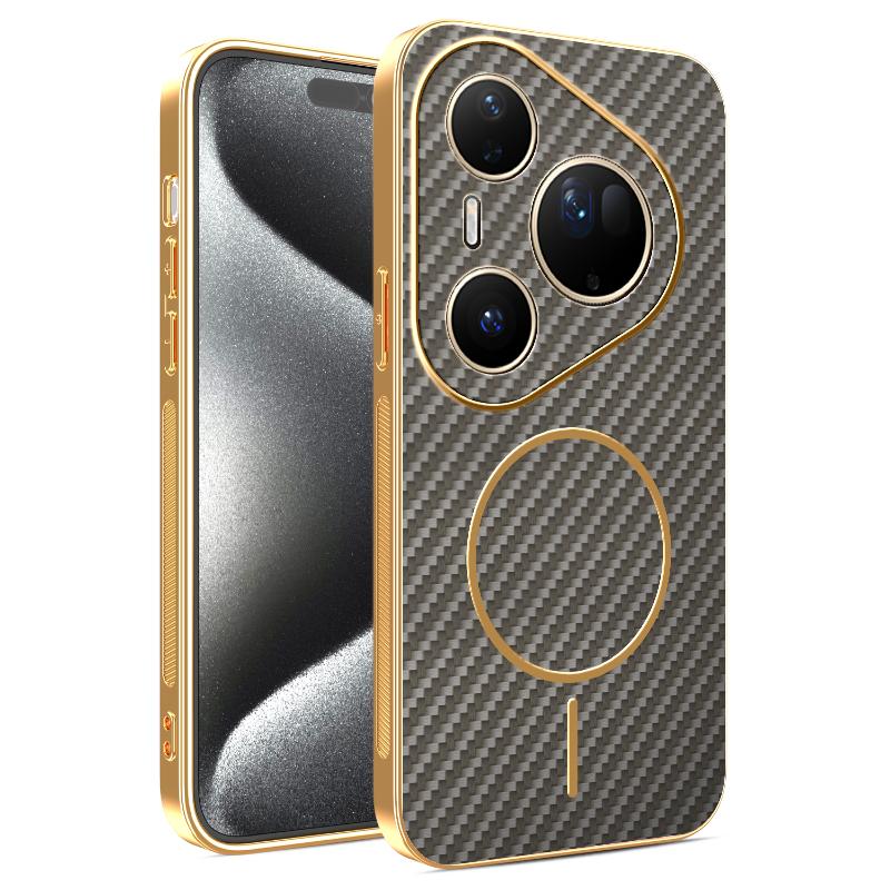 Чехол для Huawei Pura 80/70 Ultra Новый Гальванизированный Кевларовый Магнитный Матовый Чехол для Huawei Pura80 Pro Plus Ударопрочная Фунда