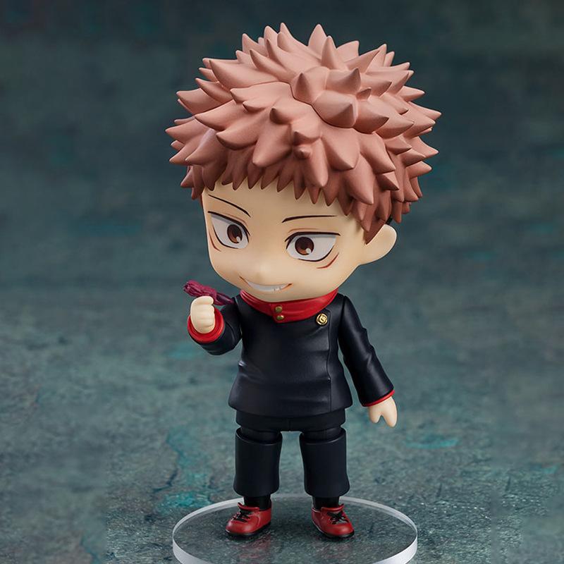 #1479 Yuji Itadori Q Version Articulated Action Figure Interchangeable Face Collectible Anime Figurine Kaisen Gift