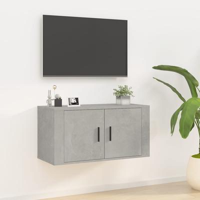 vidaXL TV-Wandschrank Betongrau 80x34,5x40 Cm
