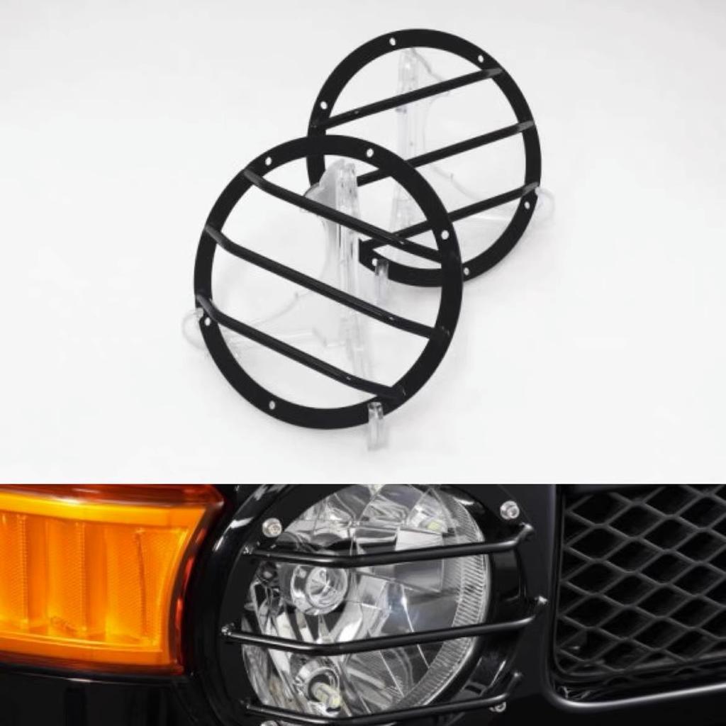 Защита фар Совместима с 07-23 Toyota FJ Cruiser Передняя защита фар Детали (Одна пара, Марганцевая сталь)