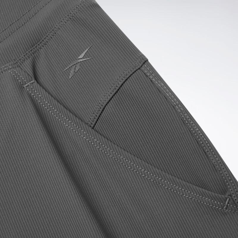 Reebok Однотонные солнцезащитные дышащие прямые трикотажные спортивные брюки женские плавки черного цвета 23RCS612WGH1