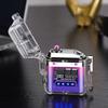 2025 New Transparent Shell Double Arc USB Electronic Lighter TYPE-C Fast Charge COB Lighting Plasma Lighter Electric Waterproof