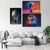 Colorful Light Bulb Posters Prints Explosive Lights Canvas Paintings Colored Scattering Lights Wall Art Pictures for Home Decor