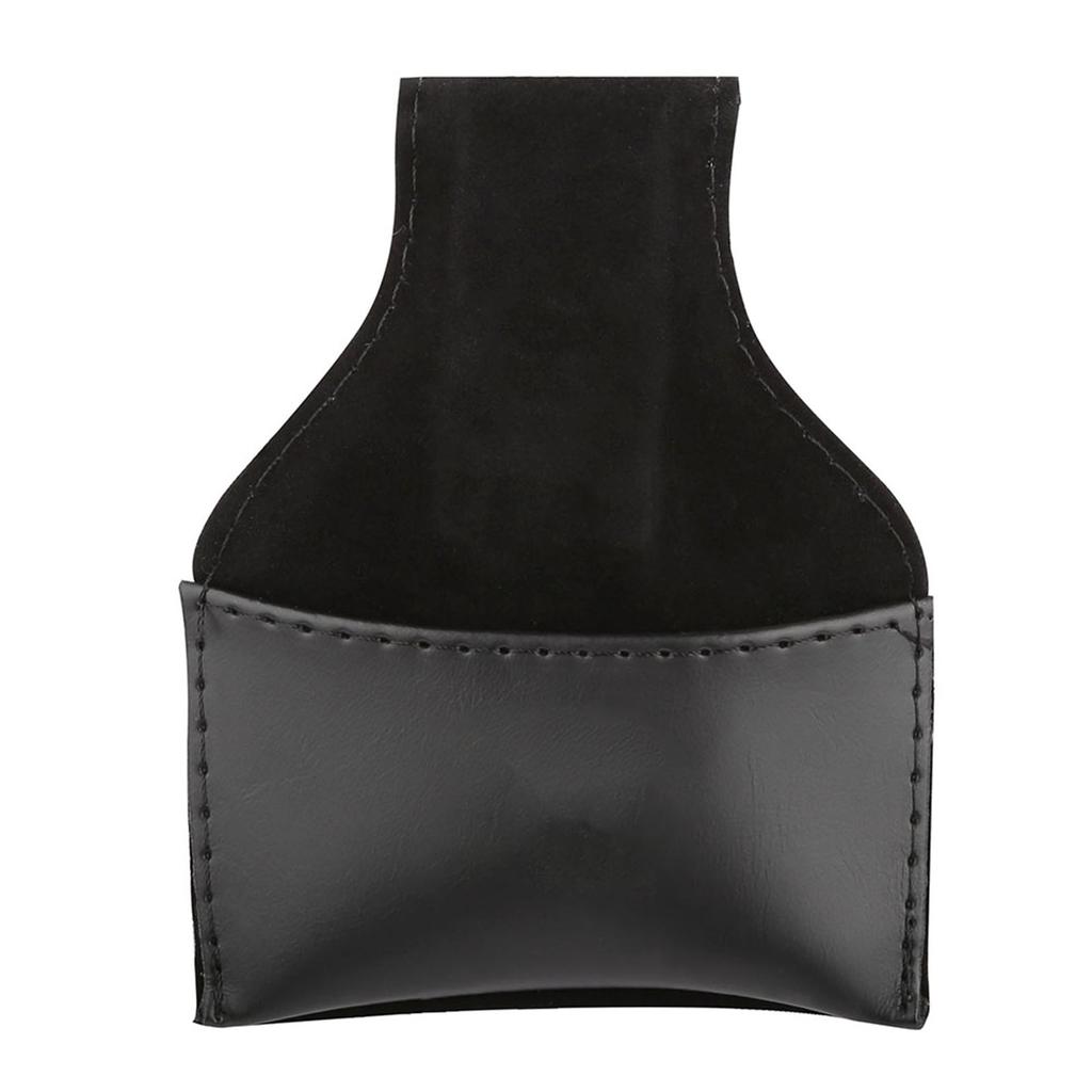 Держатель для бильярдного мела, портативный аксессуар из искусственной кожи, черный