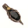 Black Spinel Pendant, 999 Copper Wire Wrapped Pendant Handmade Gemstone Jewelry, Gifts For Wife Brand New Pendant