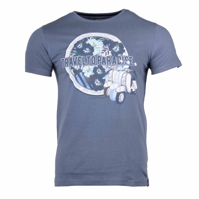 Футболка с короткими рукавами и принтом из мягкого хлопка Paradise margot assor 24 Men BLAGGIO