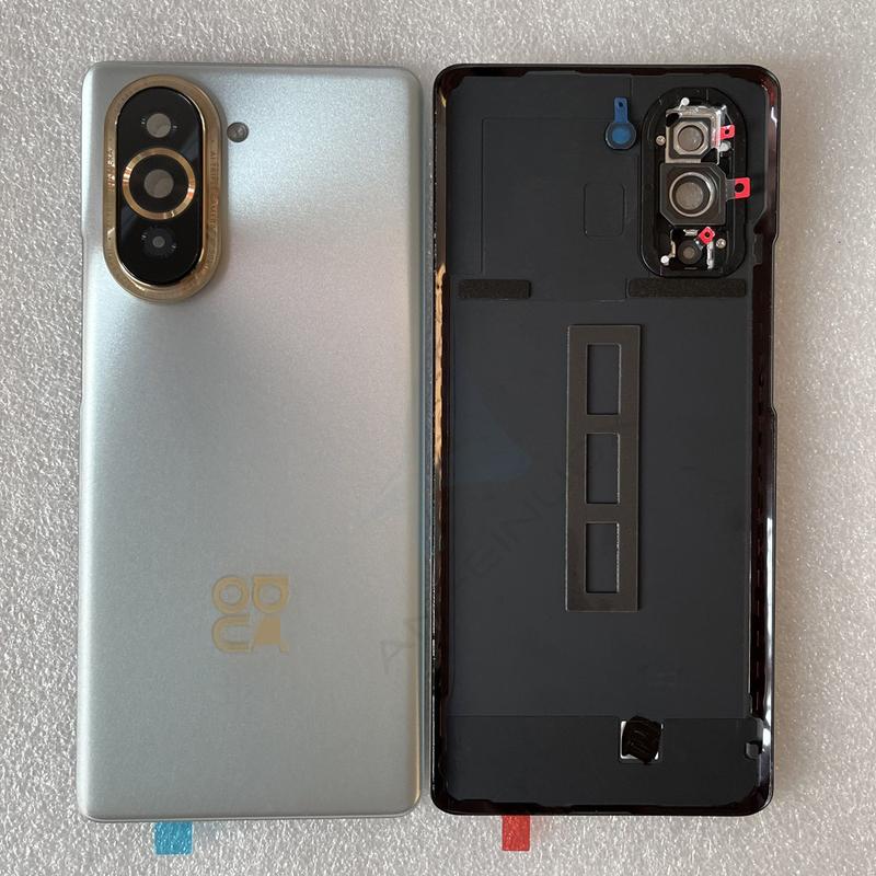 Задняя крышка из закаленного стекла для Nova 10, запасные части для HW Nova 10, задняя крышка батарейного отсека + рамка камеры