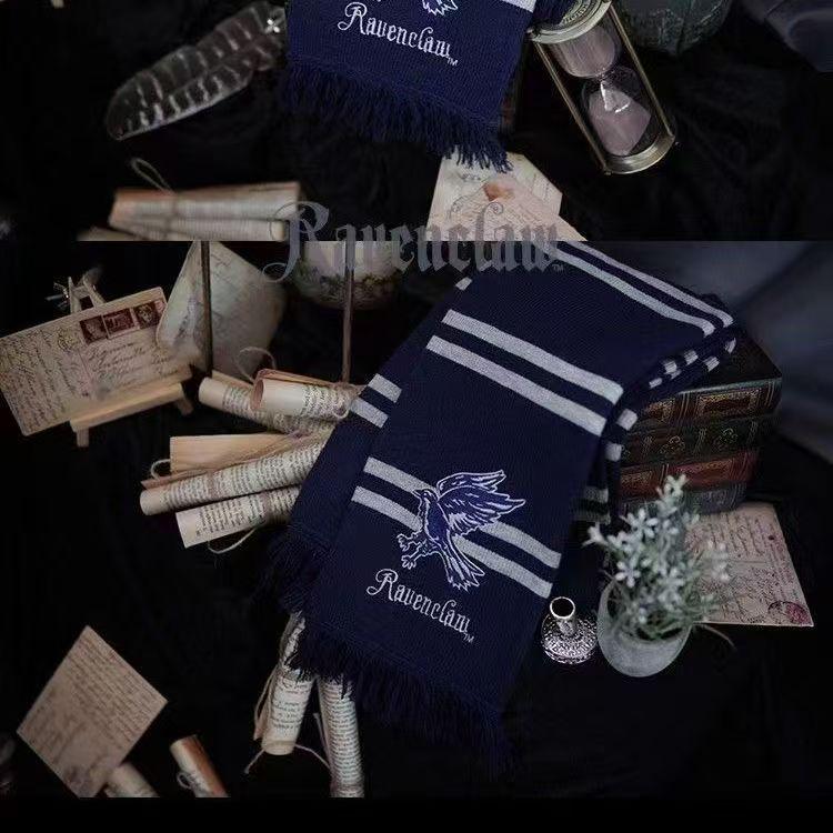 Зимний шарф Гарри Поттера Гриффиндор - Толстый, теплый, с вышивкой в стиле Академии Гермионы