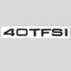 B A6 After 2019 4-Ring logo ABS Black Car Hood Front Bonnet Grill Rear Trunk Emblem Badge Sticker A6 50TFSI Quarrto Emblem