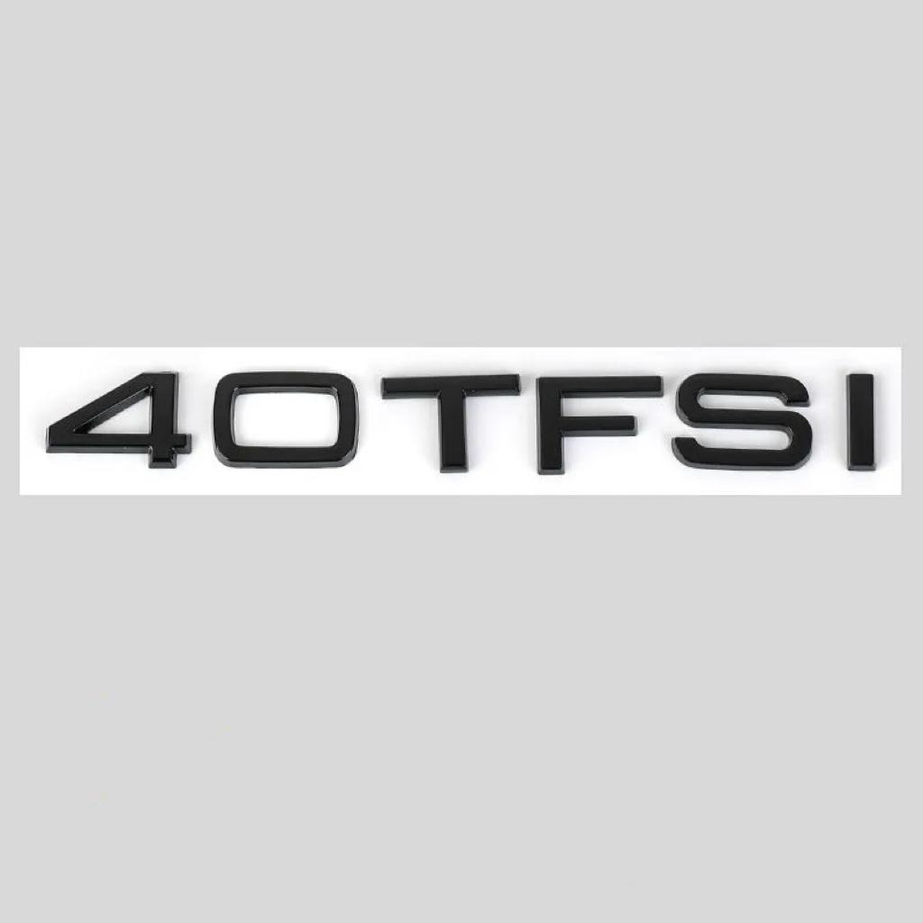 B A6 After 2019 4-Ring logo ABS Black Car Hood Front Bonnet Grill Rear Trunk Emblem Badge Sticker A6 50TFSI Quarrto Emblem