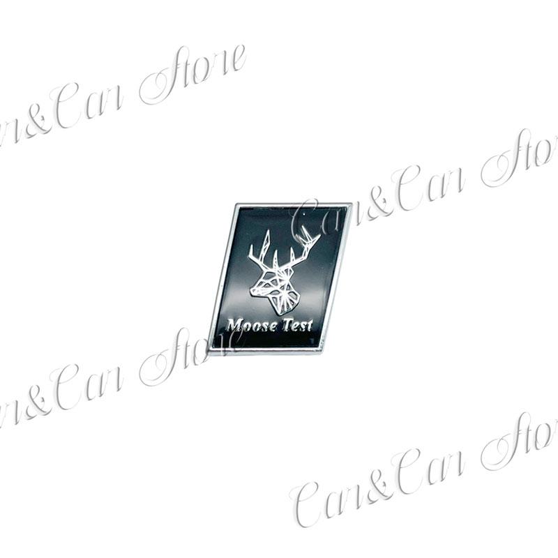 Auto 3D Metal Moose Test Deer Logo Swedish Flag R Design Badge Sticker For Volvo XC40 XC60 V40 C30 Rear Trunk Fender Side Decor
