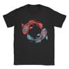 Unisex Yin Yang Koi Fish T Shirts 100 Cotton Clothes Beach Shortsleeved T Shirt Oneck Fashion Print Tee Shirt Large Size