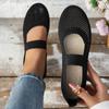 Fashion Women Flats Shoes Slip On Foldable Loafers for Women Square Toe Single Shoes Hollow Out Fashion Mom Casual Shoes for Ladies