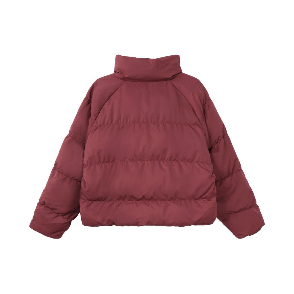 Jordan Flight Logo Embroidered Zip Cotton Jacket Women Jacket Cherry-Wood-Red DR0547-645