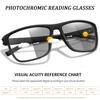 2-Pair Photochromic Reading Glasses Anti-blue Classic Eyewear For The Wholesale Retail Business Men surf the Internet