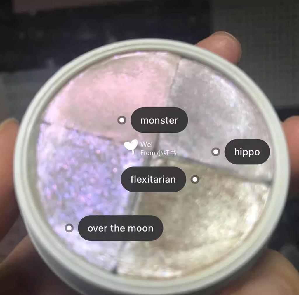 American Version ColourPop ColourPop Eye Shadow Highlight Blush Sub-Package over the Moon Honeymoon