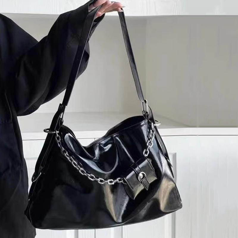 Модная женская трендовая модная большая вместительная серебряная мягкая сумка из искусственной кожи под мышками, сумки-бродяги на плечо