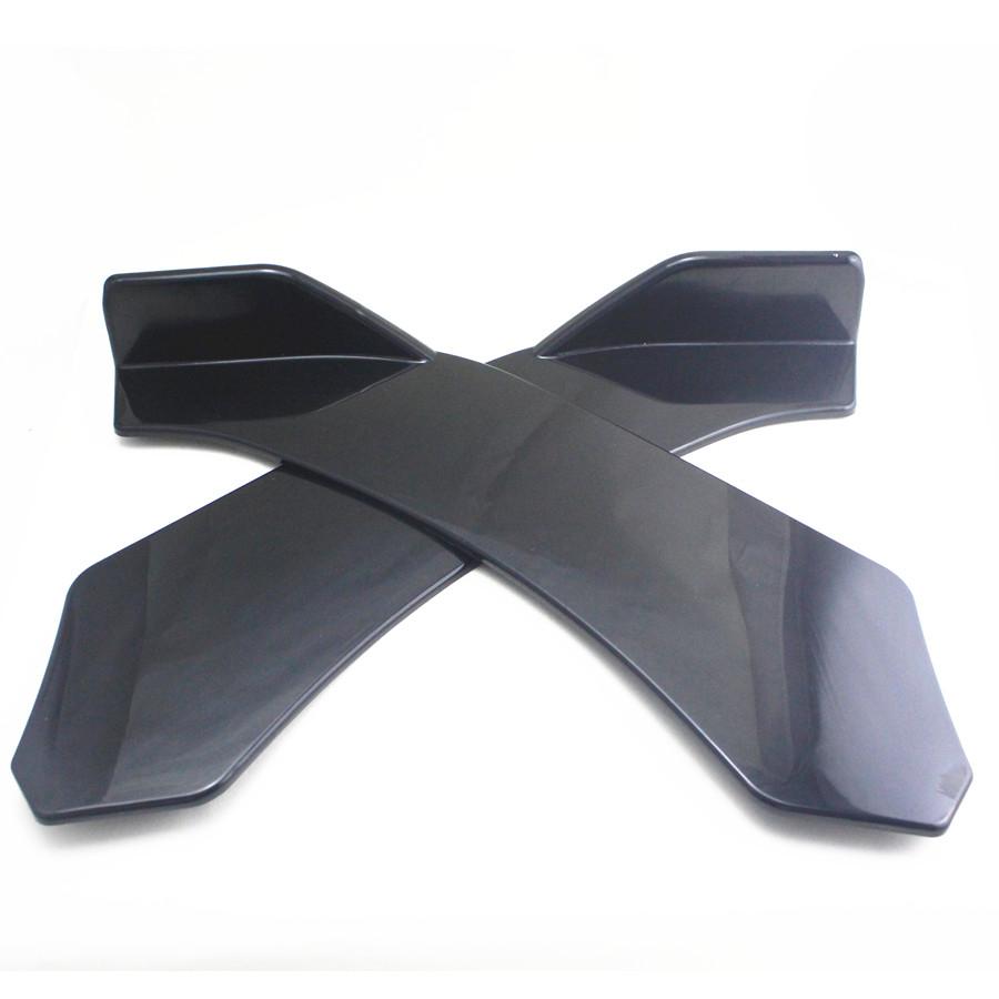 Новый 2X Универсальный Сплиттер Губа Переднего Бампера Защита Кузова Диффузор Комплект Для Автомобиля Черный