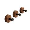 Solid Wood Suction Cup Hook Self-Adhesive Bathroom Hook Space Saving Wall Mount Hook  Door Hanging