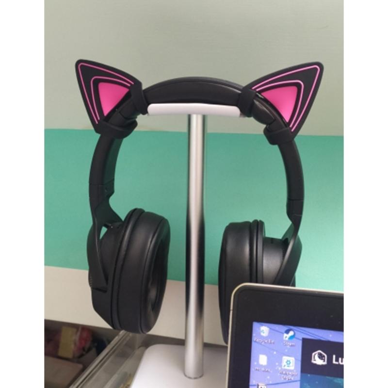 Silicone Cat Kitty Ears Lovely Attachable Accessory for  Kraken V2 special/Kraken 2019/ Kraken TE /7.1 V2 Headphone