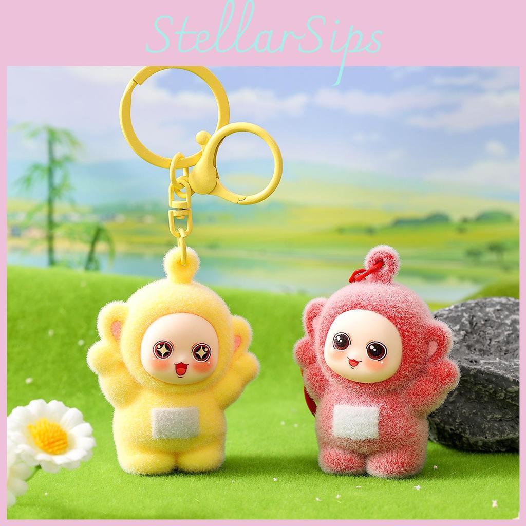 Teletubbies Tinky Winky Dipsy Cartoon Character Pile Coating Pendant For Birthday And Party Gifts