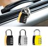 Mini Travel 4 Dial Digit Password Lock Luggage Padlock Dormitory Cabinet  Lock Backpack Zipper Lock