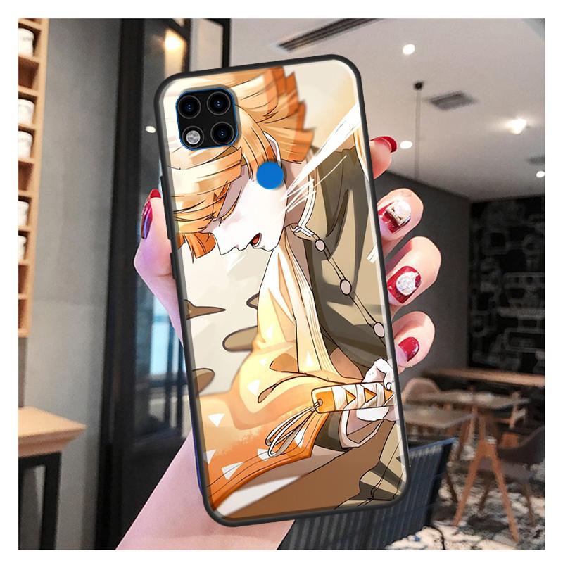 Чехол Zenitsu Demon Slayer для Xiaomi Redmi Note 10 Pro Note 9 Pro Note 11 Pro 8T 9S 10S 10 9A 9T 9C