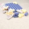 Силиконовые Русские Puzzle Кирпичики Пальчиковые Игрушки Пузырьки Нажималки Тактильная Игрушка идеально подходит для Детей и Взрослых Танграм Пазл Обучающая Игрушка для Ребенка