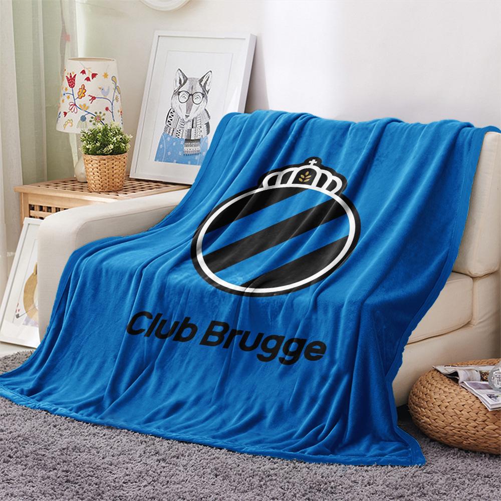 1PC Club Brugge KV Print FlAannel Blanket, High quality Comfortable for All Seasons, Home Decor, Warmth and Comfort