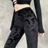 European and American Dark Style Straight-leg Pants Micro-flare Pants Slimming Legs High Waist Versatile Casual Trousers