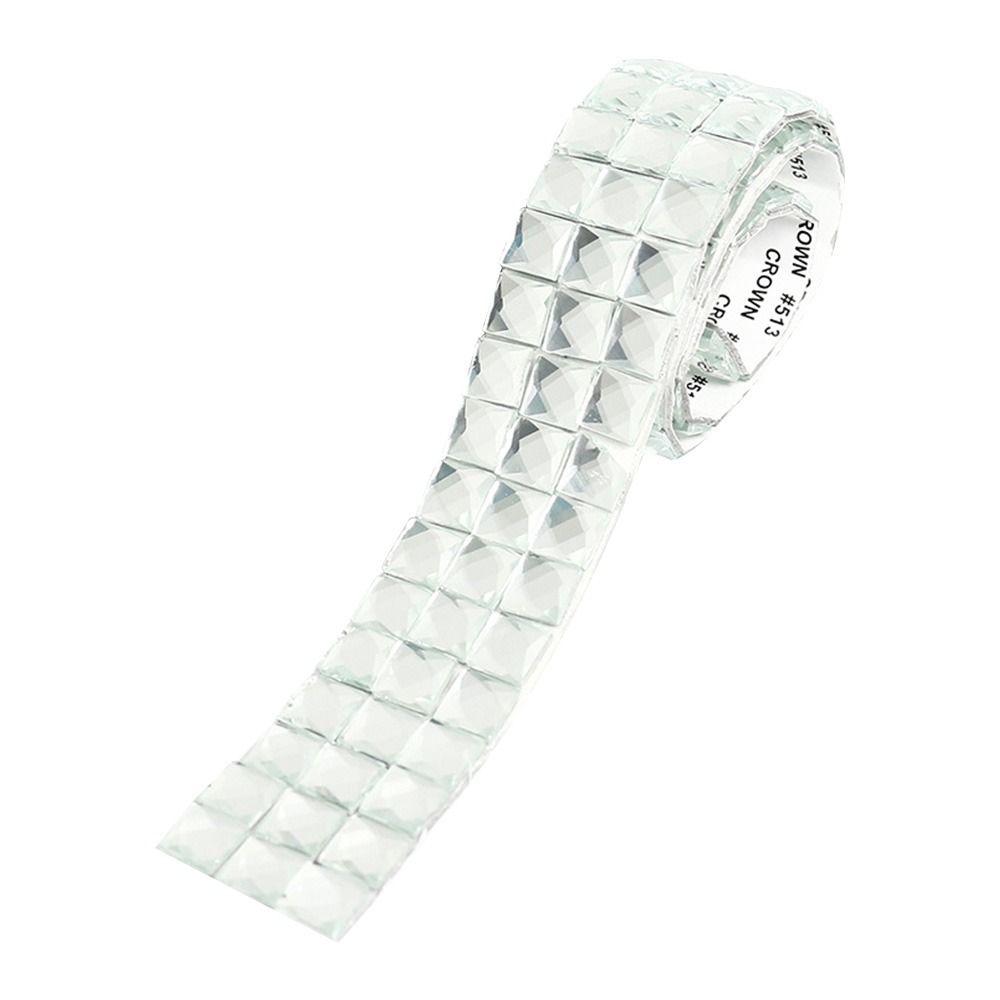 90см Зеркальная Мозаичная Плитка Самоклеящаяся Хрустальная Алмазная Стеклянная Наклейка на Стену DIY Ручная Работа Поделка Шар Вечеринка Домашнее Украшение