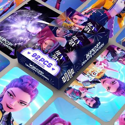 [HGJB] Набор из 92 карт K-Pop Охотники на демонов (60 фотокарточек + 32 наклейки) Пока Охотник на демонов Лев Мальчики, 31-1, 1 штука