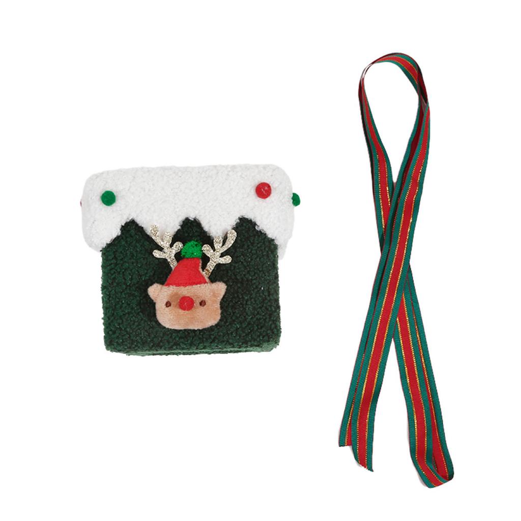 Xmas Lint Bombonera Gift Box with Present Ribbon Xmas Eve Gift Box for Christmas Eve Gifting Family Holiday Activities Hold Small Toys Candies