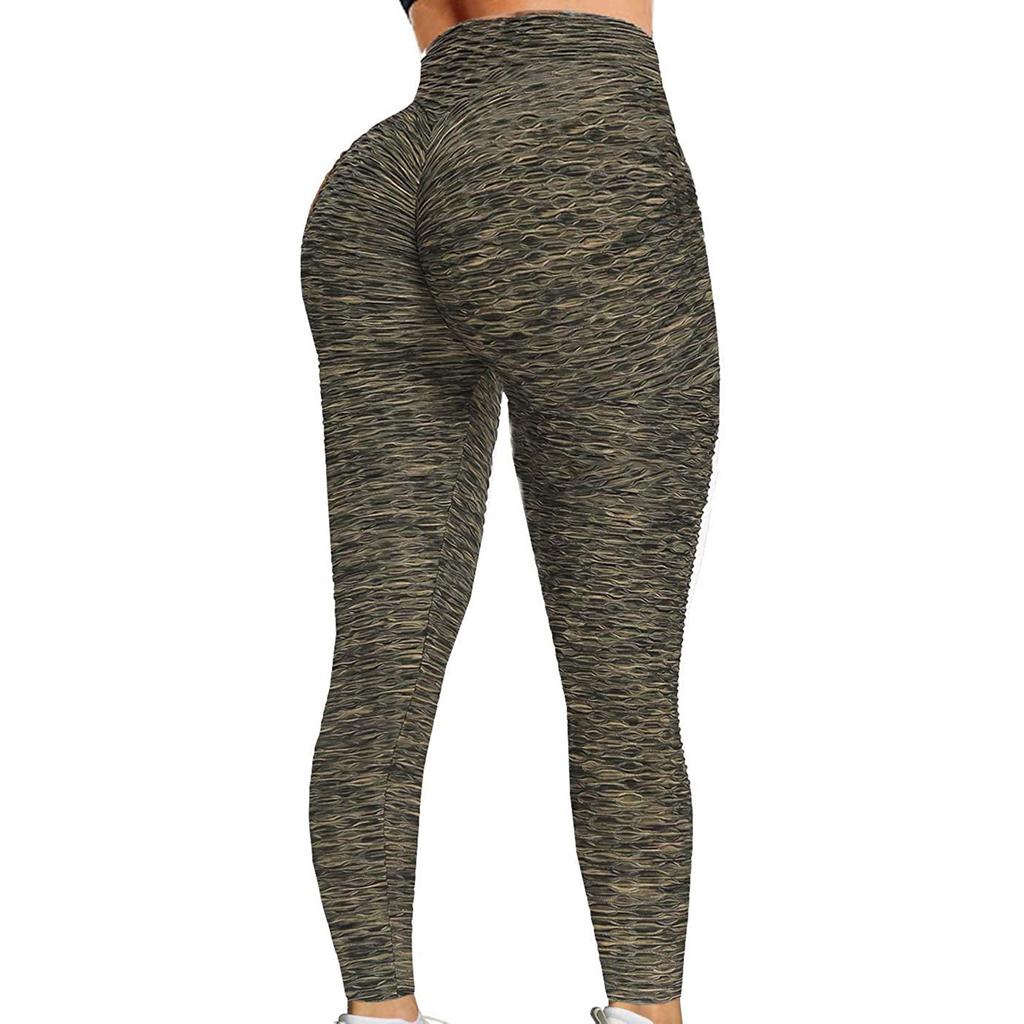 Женские штаны для йоги с высокой талией для упражнений на подъем бедер, фитнеса, бега и йоги