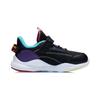 Li Ning Kids Sports Non-Slip Shock Absorbing Wear-Resistant Breathable Rebound Low-Top Running Shoes Kids Running Shoes Black YKNR110-1