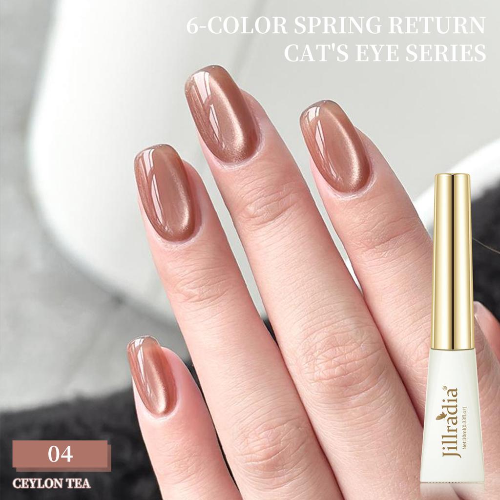 Весенний возврат Flash Cat Eye Glue Flash Reflective Популярный цветной отбеливающий небольшой набор для маникюрного салона