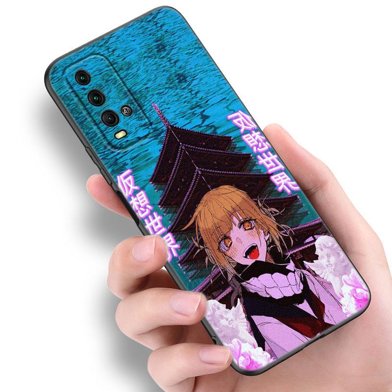 Чехол для телефона с изображением аниме Vaporwave Glitch для Xiaomi Redmi Note 5 6 9T K20 K40 K50 Pro 7A 8A 9A 9C 9i 10A 10C A1 S2, черный чехол из ТПУ