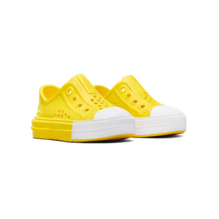 Converse Chuck Taylor All Star Play Lite CX Low TD Dandy Lion Желтые детские кроссовки Белые A06668C