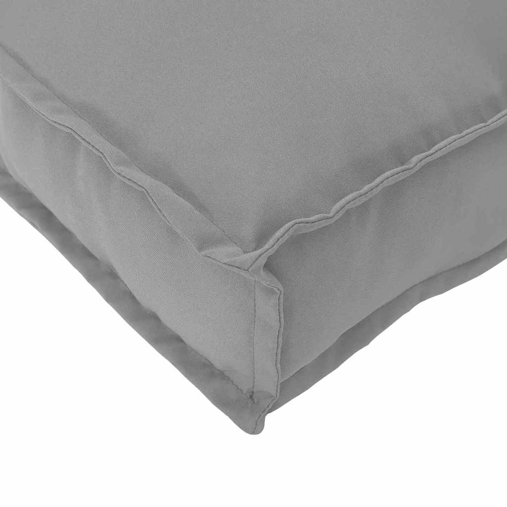 Pallet Cushion Set 2 pcs Gray 200 x 40 x 8 cm Oxford Fabric