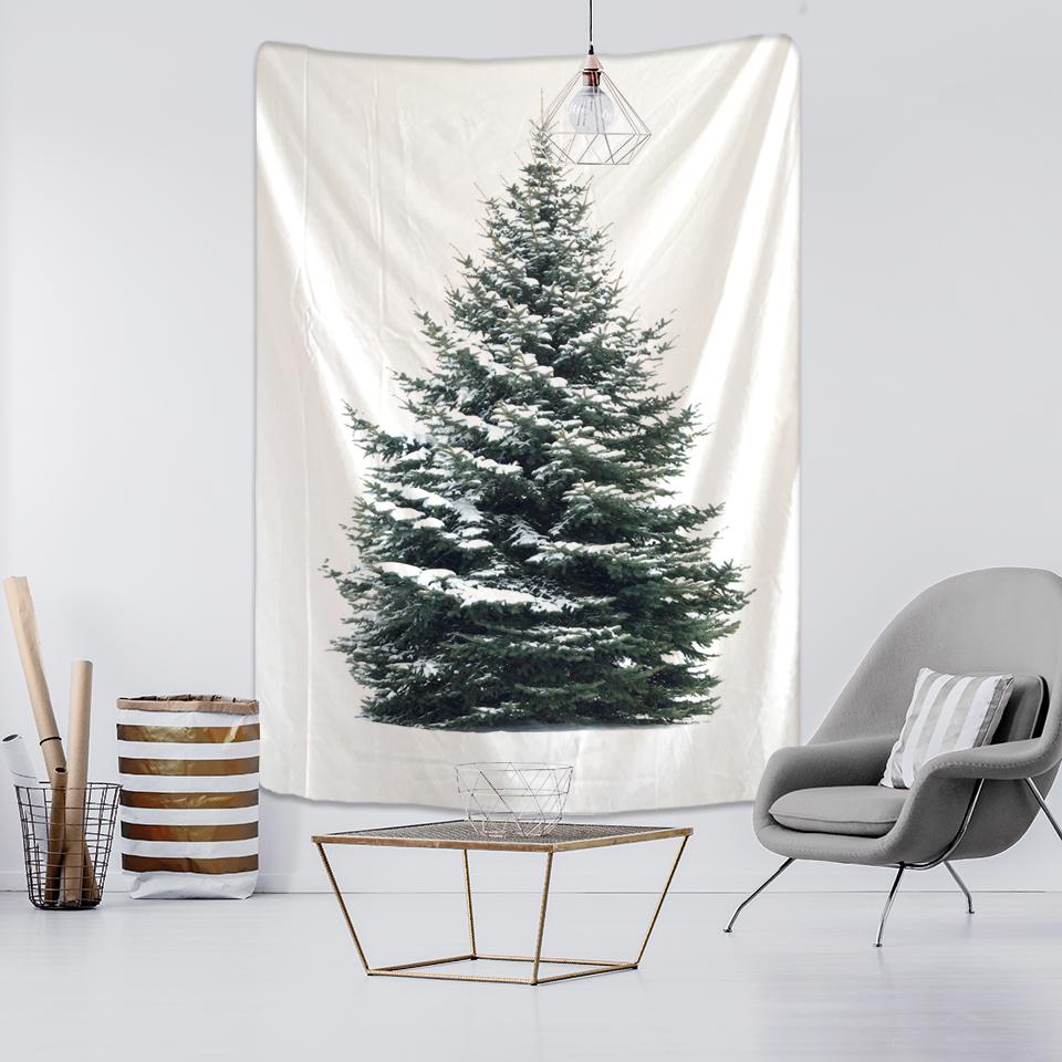 New Year Christmas Tree Decorations Wall Hanging Tapestry Carpet Christmas Home Yoga Mat Bed Cover Beach Mat Gift