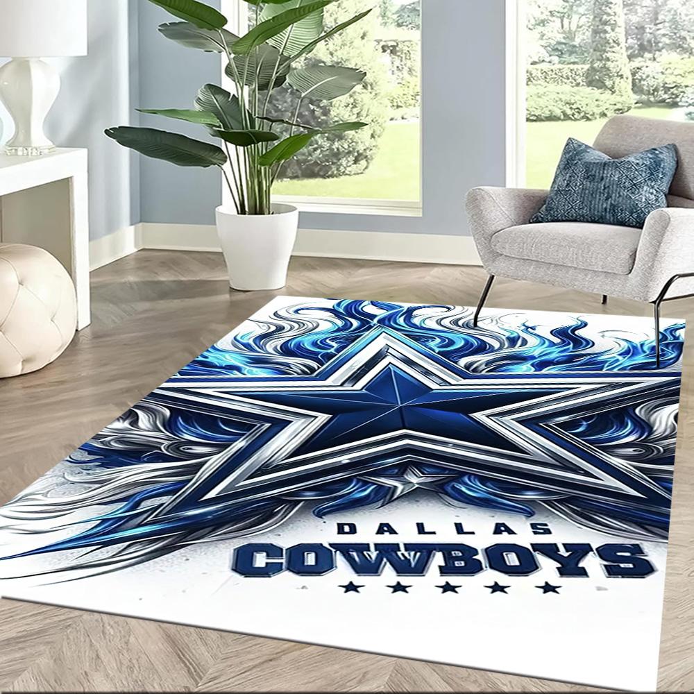 Dallas Area Rug Suitable for Balcony Kitchen Living Rooms Study room Anti-slip Rug Decorate Offices Gift for Festivals