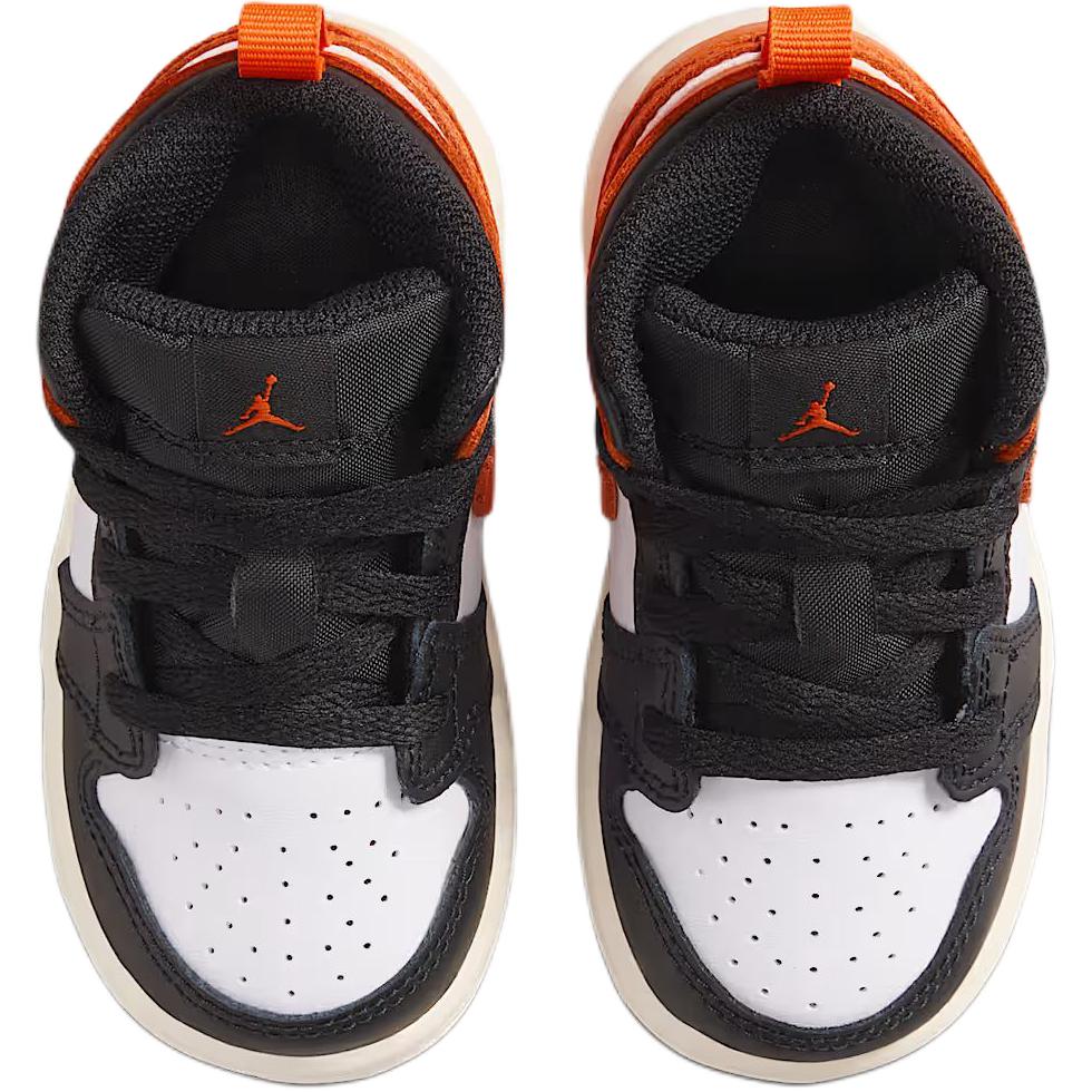 Air Jordan 1 Mid TD Shattered Backboard 2025 Детские кроссовки Оранжевый Звездчатый Рыбак Белый DQ8425-801