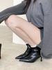 2025 New European and American Style Versatile and Thin Temperament Pointed High-heeled Short Boots