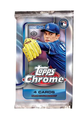 2025 Topps Chrome Бейсбол Хобби 1 Пачка -