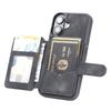 For iPhone 17 Case Wallet Card Slot TPU+PU Leather Back Phone Cover