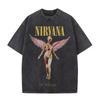 Мужская ретро-футболка из стираного хлопка рок-группы Nirvana, альбом In Utero, мужская, женская оверсайз, Y2K, с потертостями, повседневная, свободная, уличная