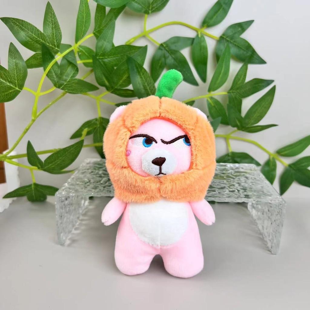 Adorable Plush Toy Cute Cartoon Bear Keychain With Soft Short Plush Fabric