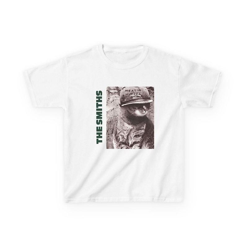 The Smiths Meat is Murder Cat Album Cover Baby Tee | Vintage Band Tee