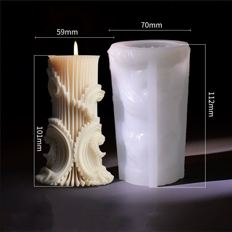 Сделай сам Европейский цилиндр ароматизированная свеча силиконовая форма простые формы колонны изготовление свечей ручной подарочный шлифовальный инструмент украшение дома